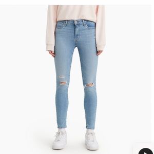 Levi high rise skinny jeans